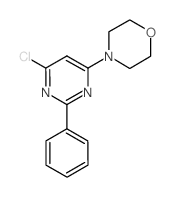 4-(6-CHLORO-2-PHENYL-4-PYRIMIDINYL)MORPHOLINE结构式