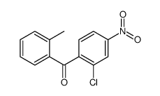 (2-Chloro-4-nitrophenyl)(2-methylphenyl)methanone Structure