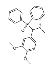 N-[(3,4-dimethoxyphenyl)(diphenylphosphinoyl)methyl]-N-methylamine Structure