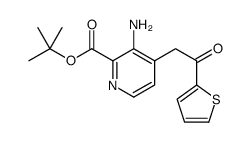 tert-butyl 3-amino-4-(2-oxo-2-thiophen-2-ylethyl)pyridine-2-carboxylate结构式