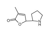 (2R)-4-methyl-2-[(2S)-pyrrolidin-2-yl]-2H-furan-5-one Structure