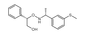 (2S)-2-[({(1R)-1-[3-(methylsulfanyl)phenyl]ethyl}amino)oxy]-2-phenylethanol Structure