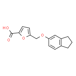 5-[(2,3-dihydro-1H-inden-5-yloxy)methyl]furan-2-carboxylic acid结构式