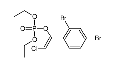 [(E)-2-chloro-1-(2,4-dibromophenyl)ethenyl] diethyl phosphate结构式