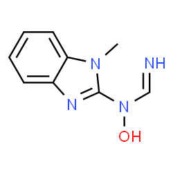 Methanimidamide, N-hydroxy-N-(1-methyl-1H-benzimidazol-2-yl)- (9CI)结构式