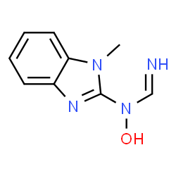 Methanimidamide, N-hydroxy-N-(1-methyl-1H-benzimidazol-2-yl)- (9CI) structure