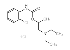 1-diethylaminopropan-2-yl N-(2-chlorophenyl)carbamate结构式