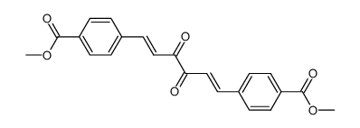 1,6-bis[p-(methoxycarbonyl)phenyl]hexa-1,5-diene-3,4-dione结构式