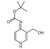 (3-(羟甲基)吡啶-4-基)氨基甲酸叔丁酯结构式