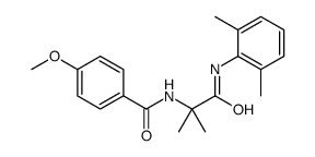 N-[1-(2,6-dimethylanilino)-2-methyl-1-oxopropan-2-yl]-4-methoxybenzamide结构式