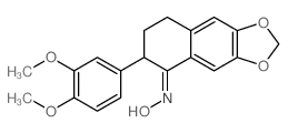 (NE)-N-[6-(3,4-dimethoxyphenyl)-7,8-dihydro-6H-benzo[f][1,3]benzodioxol-5-ylidene]hydroxylamine结构式