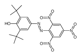2,6-di-tert-butyl-4-((2,4,6-trinitrophenyl)diazenyl)phenol结构式