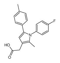 2-[1-(4-fluorophenyl)-2-methyl-5-(4-methylphenyl)pyrrol-3-yl]acetic acid Structure
