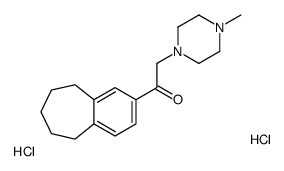 2-(4-methylpiperazin-1-yl)-1-(6,7,8,9-tetrahydro-5H-benzo[7]annulen-3-yl)ethanone,dihydrochloride Structure