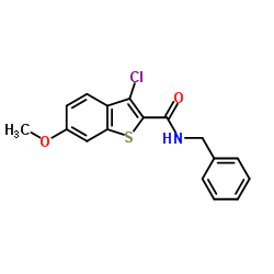 N-Benzyl-3-chloro-6-methoxy-1-benzothiophene-2-carboxamide Structure