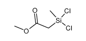 (Dichlor-methyl-silyl)-essigsaeure-methylester Structure