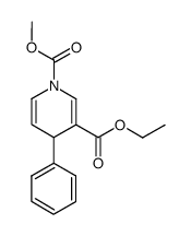 ethyl 1-methoxycarbonyl-4-phenyl-1,4-dihydropyridine-3-carboxylate Structure