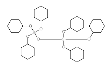 tricyclohexyloxy-tricyclohexyloxysilyloxy-silane Structure