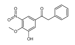 1-(3-hydroxy-4-methoxy-5-nitrophenyl)-2-phenylethanone结构式