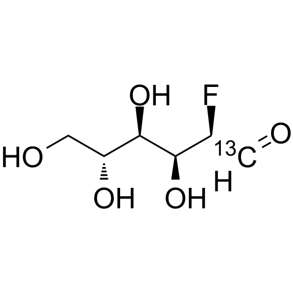 2-Deoxy-2-fluoro-D-glucose-13C结构式