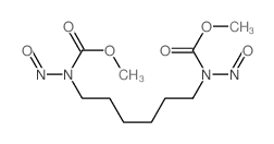 methyl N-[6-(methoxycarbonyl-nitroso-amino)hexyl]-N-nitroso-carbamate Structure