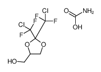 [2,2-bis[chloro(difluoro)methyl]-1,3-dioxolan-4-yl]methanol,carbamic acid结构式