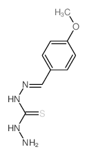 Carbonothioicdihydrazide, 2-[(4-methoxyphenyl)methylene]- Structure