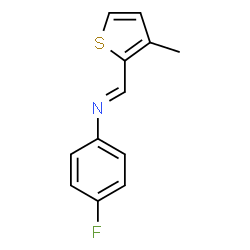 (4-fluorophenyl)[(3-methyl-2-thienyl)methylene]amine Structure