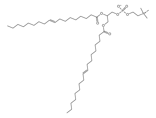 (E,E)-(7-oleoyl-4-oxido-10-oxo-3,5,9-trioxa-4-phosphaheptacos-18-enyl)trimethylammonium 4-oxide结构式