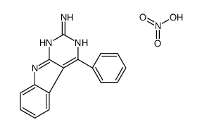 nitric acid,4-phenyl-9H-pyrimido[4,5-b]indol-2-amine Structure