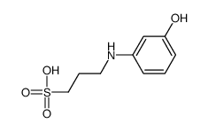 3-(3-hydroxyanilino)propane-1-sulfonic acid Structure