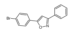 5-(4-bromophenyl)-3-phenyl-1,2-oxazole Structure