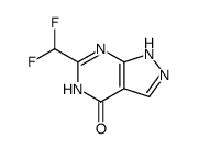 6-difluoromethyl-1,5-dihydro-pyrazolo[3,4-d]pyrimidin-4-one结构式