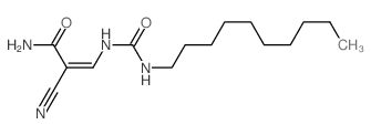 (Z)-2-cyano-3-(decylcarbamoylamino)prop-2-enamide Structure