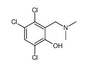 3,4,6-trichloro-2-[(dimethylamino)methyl]phenol Structure