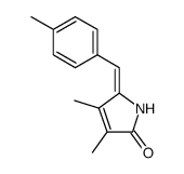 3,4-Dimethyl-5-[1-p-tolyl-meth-(E)-ylidene]-1,5-dihydro-pyrrol-2-one Structure