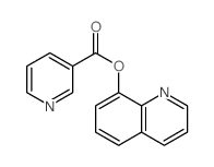 quinolin-8-yl pyridine-3-carboxylate Structure