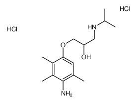 1-(4-amino-2,3,5-trimethylphenoxy)-3-(propan-2-ylamino)propan-2-ol,dihydrochloride结构式