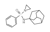 N-(aziridin-1-yl-phenyl-phosphoryl)adamantan-1-amine结构式