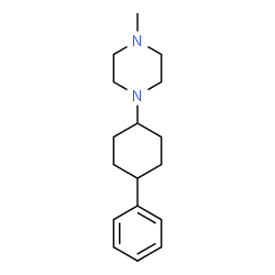 1-Methyl-4-(4-phenylcyclohexyl)piperazine structure