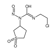 3-(2-chloroethyl)-1-(1,1-dioxothiolan-3-yl)-1-nitrosourea结构式
