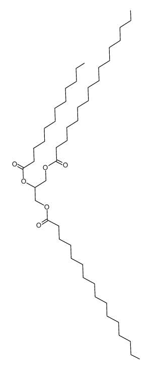 1-O,3-O-Dipalmitoyl-2-O-lauroyl-L-glycerol结构式