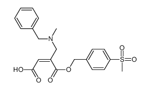 (Z)-3-[[benzyl(methyl)amino]methyl]-4-[(4-methylsulfonylphenyl)methoxy]-4-oxobut-2-enoic acid结构式