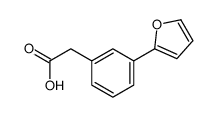 2-[3-(furan-2-yl)phenyl]acetic acid结构式