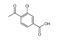 4-acetyl-3-chlorobenzoic acid structure