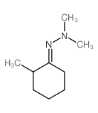 N-methyl-N-[(2-methylcyclohexylidene)amino]methanamine结构式