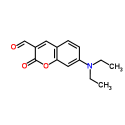 7-(二乙氨基基)香豆素-3-甲醛结构式