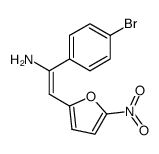 α-(4-bromophenyl)-β-(5-nitro-2-furyl)vinylamine结构式