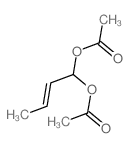 2-Butene-1,1-diol,1,1-diacetate structure