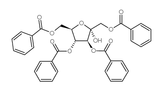 1,3,4,6-Tetra-O-benzoyl-a-D-fructofuranose structure